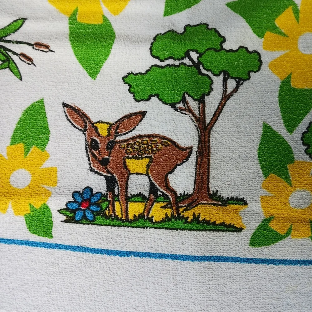 Vintage Silver Springs Florida Cartoon Beach Towel